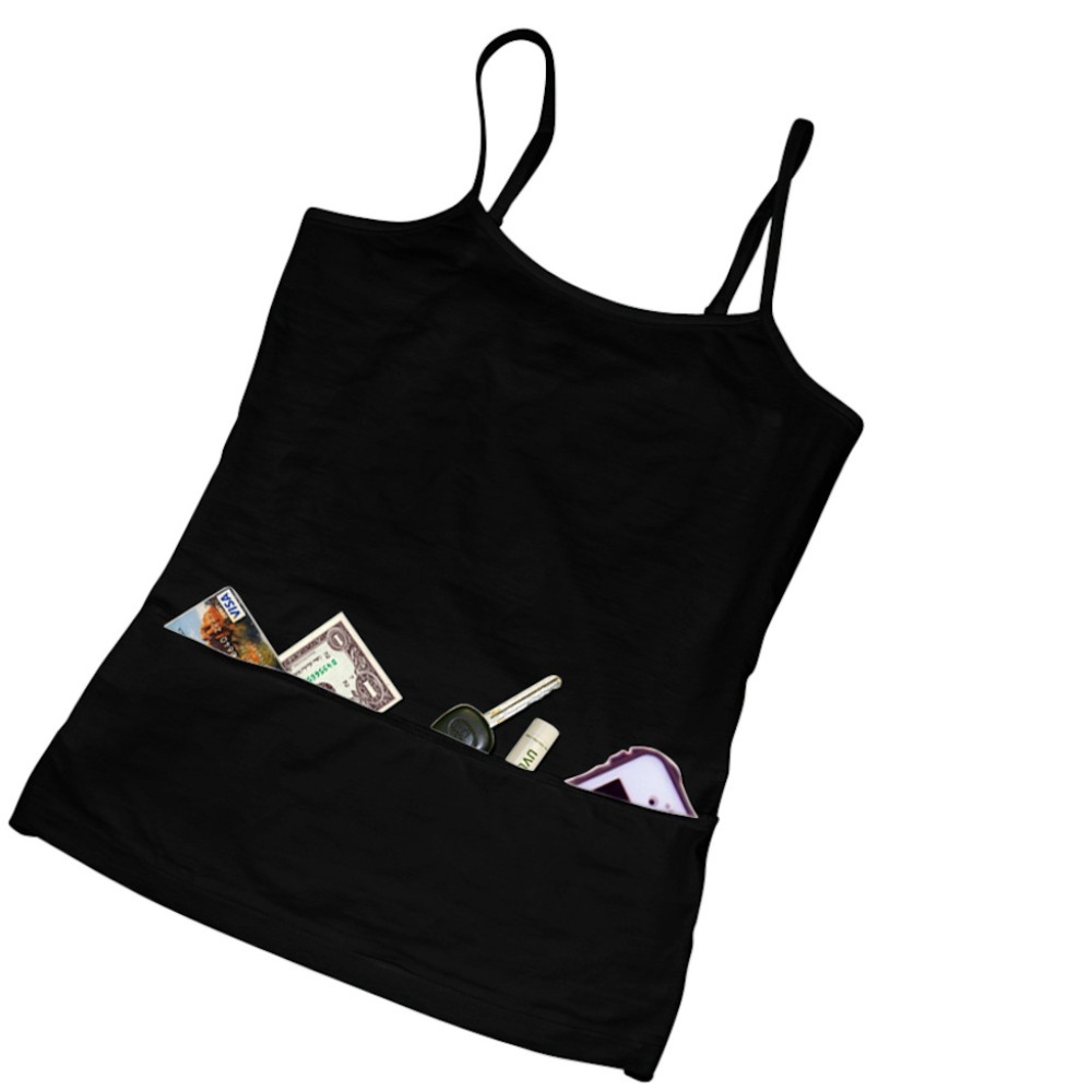 NEW Camisole with Pockets -- Black